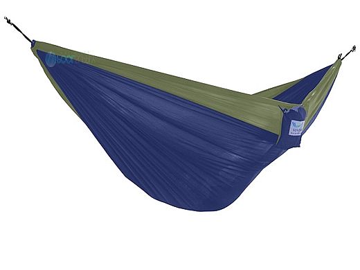 Vivere Double Parachute Hammock | Navy-Olive | PAR21