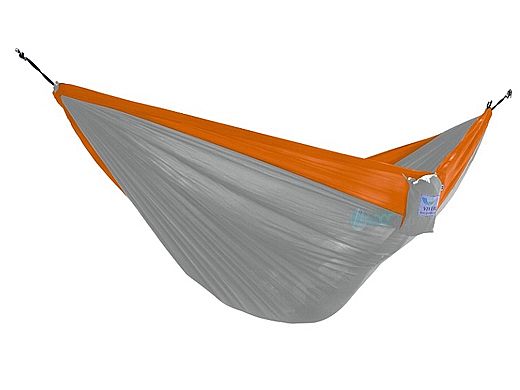 Vivere Double Parachute Hammock | Grey-Orange | PAR26