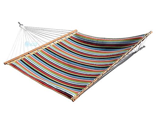 Vivere Double Sunbrella Quilted Hammock | Carousel Confetti | SUN207