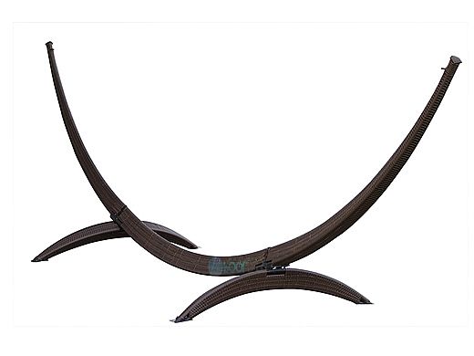 Vivere Arc Hammock Stand | 15-Foot Wicker Rattan | 15ARCR