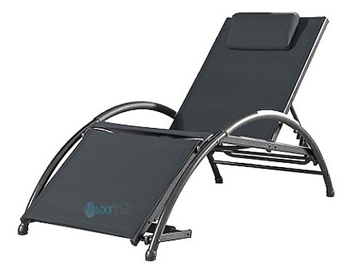 Vivere Dockside Sun Lounger | Black Ink | DKDSUN-BI