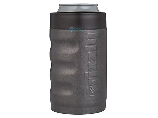 Grizzly Stainless Steel Grip Can 12 oz | Textured Charcoal Finish | 450111