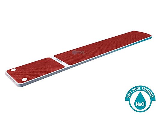 SR Smith TrueTread Series Diving Board | 8' White with Red Top Tread | 66-209-578S2R