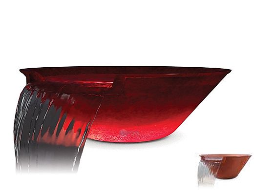 Pentair MagicBowl Water Effects Fountain Bowl without Light Niche | Round Copper | 590160