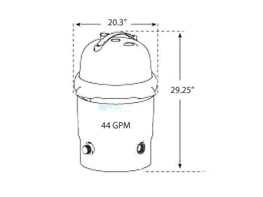Waterway ClearWater II D.E Filter System | 44 GPM | 520-5007