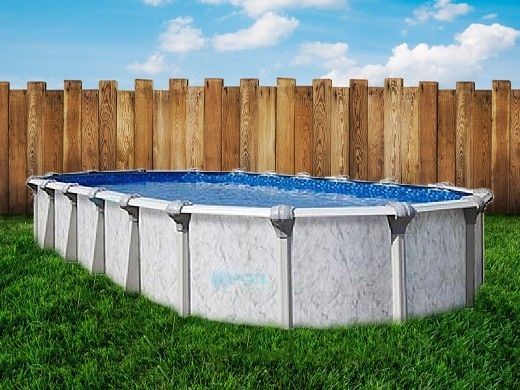 Sierra Nevada 12' x 20' Oval Above Ground Pool | Basic Package 52" Wall | 163314