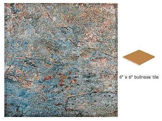 National Pool Tile Gemstone 6x6 Single Bullnose Pool Tile | Emerald | GMS-EMERALD SBN