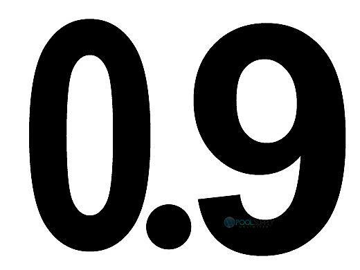 National Pool Tile 5" Depth Marker | 0.9 Metric Non-Skid | DM52-417