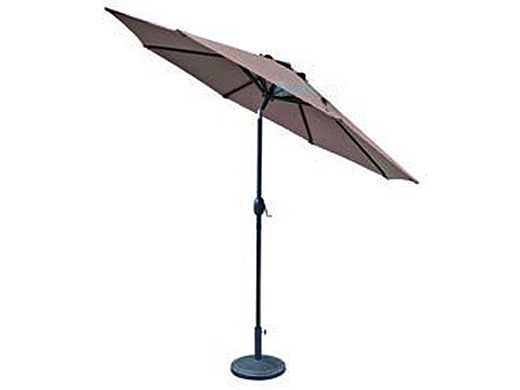 Trinidad Market Umbrella | 9-ft. Octagonal | Coffee Polyester | NU5429CF
