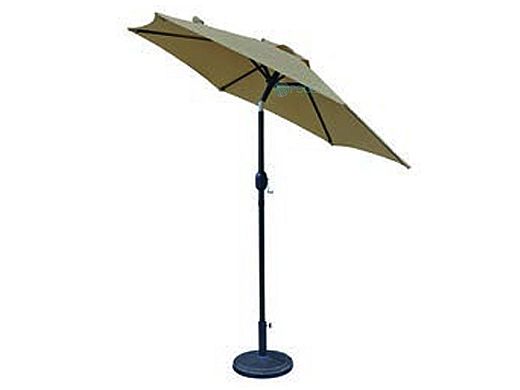 Bistro Market Umbrella | 7.5-ft Hexagonal | Stone Olefin Fabric | NU5447ST