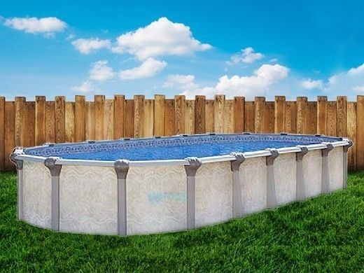 Chesapeake 16' x 28' Oval Above Ground Pool | Ultimate Package 54" Wall | 163602