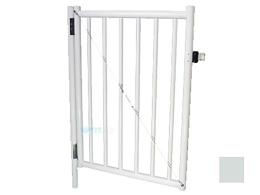 Saftron Self Closing Gate with Standard Latch For 2200 Series Fencing | 48"H x 36"W | Gray | FG-2201-4836-G