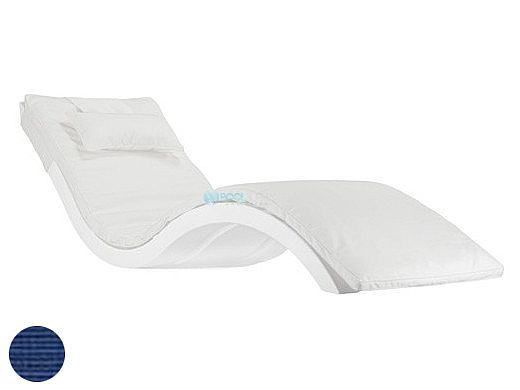 Ledge Lounger Signature Collection Chaise Cushion with Pillow | Standard Color Pacific Blue | LL-SG-C-CP-STD-4601