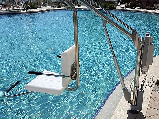 Spectrum Aquatics Motion Trek 350 ADA Compliant Pool Lift Without  Anchors | Battery Powered | 163370
