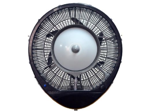 EcoJet Hurricane Wall Mount Misting Fan | Require Water Line | 110V-60hz | 1,500 Sq. Ft. Cooling Area | Black | LVP-040103