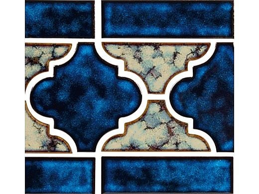 National Pool Tile Lantern Border Series | Royal Blue | LAN-ROYAL