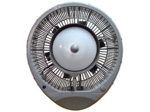 EcoJet Hurricane Wall Mount Misting Fan | Requires Water Line | 110V-60hz | 1,500 Sq. Ft. Cooling Area | Grey | LVP-040101