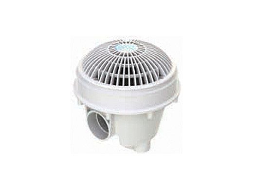 Aquastar 8" Round MoFlow Suction Outlet Cover and Standard Sump with 1 1/2" NPT and 2" Socket VGB Series | White | 8MFSB101
