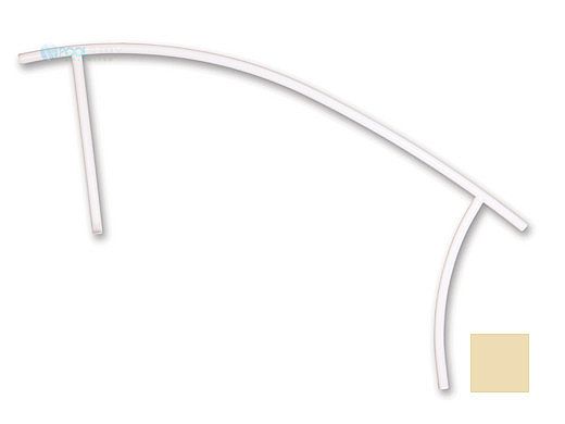 Saftron Triton Series Deck to Pool Mounted Handrail | .25" Thickness 1.90" OD | 60" W x 35" H | Beige | TDTP-160-B