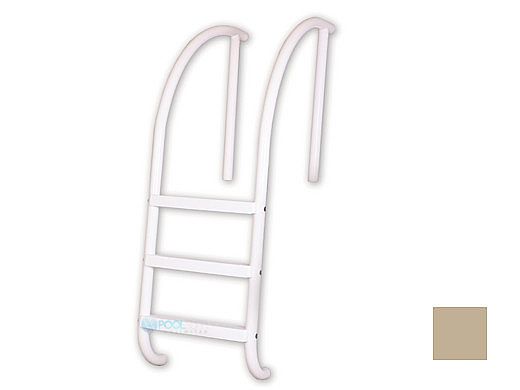 Saftron Triton Series 3-Step Deck Mounted Ladder | .25" Thickness 1.90" OD | 24"W x 60"H | Taupe | PTL-224-3S-T