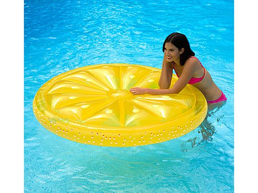 Ocean Blue Citrus Oasis - Lemon Slice Pool Lounger | 950441
