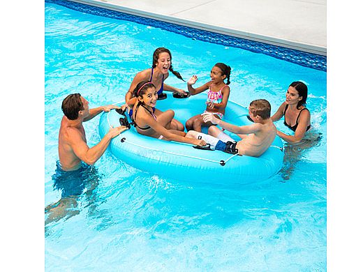 Ocean Blue Rock & Roll Inflatable Island | 950447