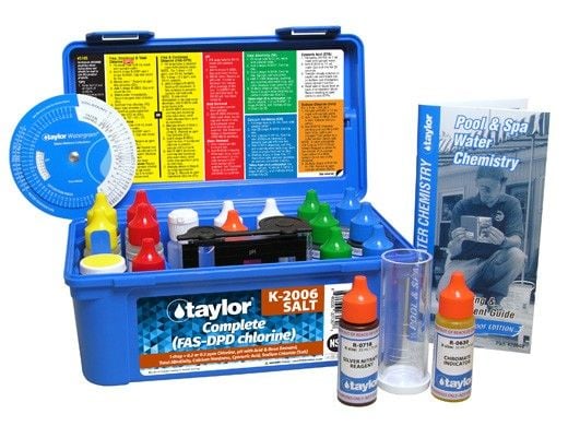Taylor Technologies Complete Test Kit | .75 Oz. Bottles | K-2006-Salt | K-2006-Salt-6