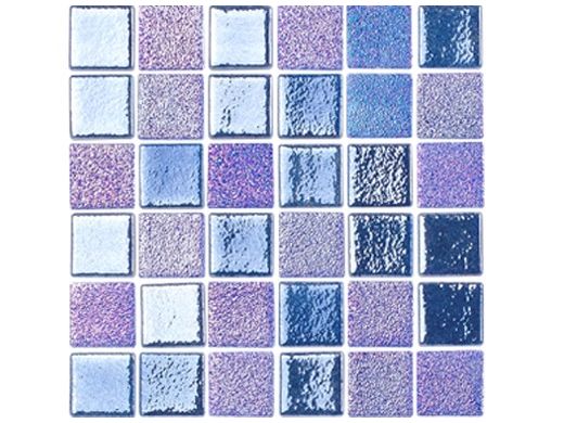 National Pool Tile Opal Glass 1x1 Tile | Azure Blue | OPL-AZURE1X1