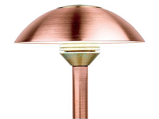 FX Luminaire CV 1 LED Path Light | Copper Finish | 18" Riser | CV-1LED-18R-CU KIT