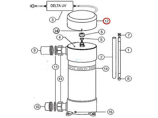 Delta Ultraviolet Electrical Enclosure Bonnet | 86-02094