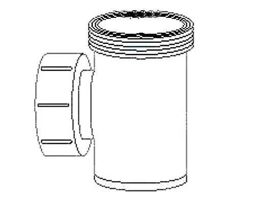 Delta Ultraviolet Quartz End Holder Tee 4" | 86-02037