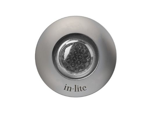 in-lite HYVE 22 RVS LED Ground Light | Warm White Light | 12V 0.2W | Stainless Steel Ring | 10104000 | 99410020