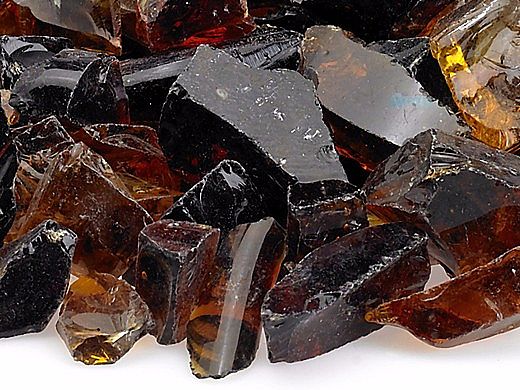American Fireglass Medium Recycled Glass Collection | Auburn Fire Glass | 55 Pounds | CG-AUBURN-M-55