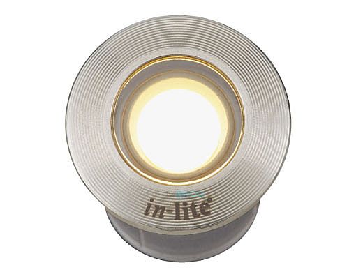 in-lite FUSION 22 RVS LED Ground Light | 12V 0.25W | Stainless Steel Ring | 10104150