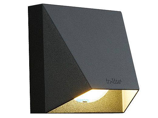 in-lite WEDGE DARK LED Wall Light | 12V 1.5W | Charcoal  | 10301750