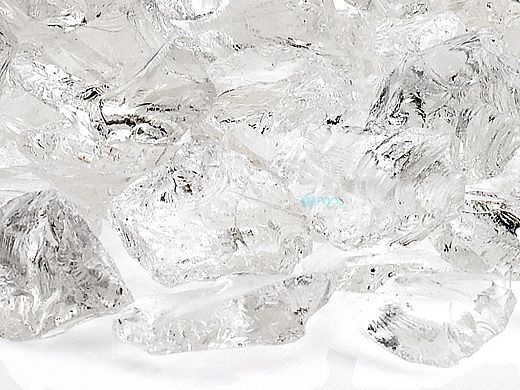 American Fireglass Medium Recycled Glass Collection | Ice Fire Glass | 55 Pound | CG-ICE-M-55