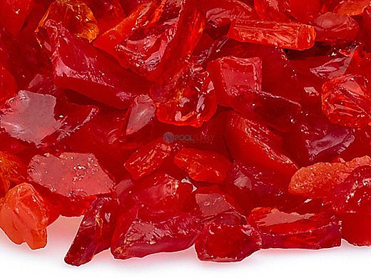 American Fireglass Small Recycled Glass Collection | Mandarin Fire Glass | 10 Pound Jar | CG-MANDARIN-J