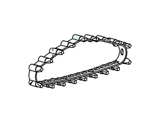 Aqua Products Drive Track Type G | Blue | 20 PK | A3203BPK
