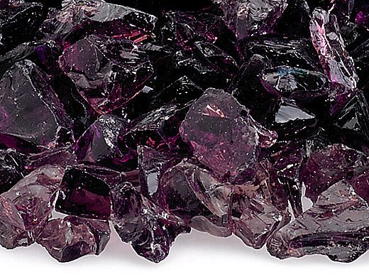 American Fireglass Small Recycled Glass Collection | Purple Fire Glass | 10 Pound Jar | CG-PURPLE-J