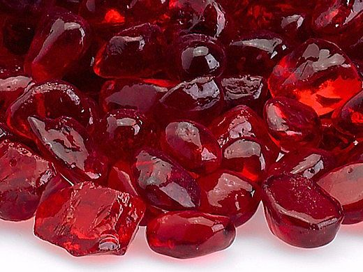 American Fireglass Eco Glass Collection | Red Glass Beads | 10 Pound Jar | ECO-RED-J