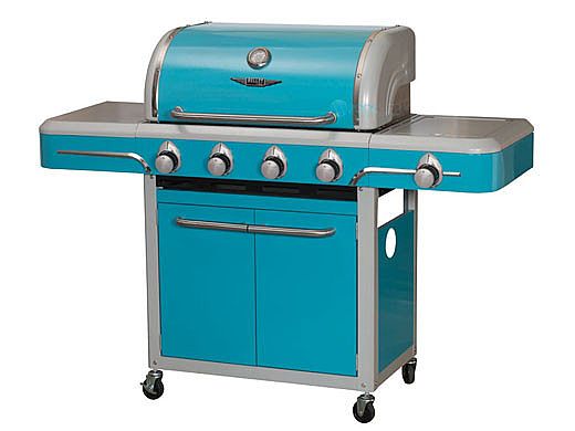 Bullet Bel Air 4 Burner Vintage Grill Cart by Bull Outdoor Products | Blue | 79006