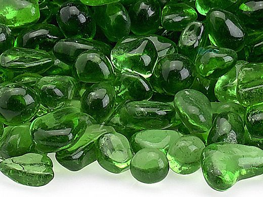 American Fireglass Eco Glass Collection | Jade Green Glass Beads | 10 Pound Jar | ECO-GRE-J