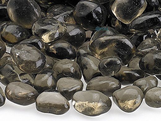 American Fireglass Eco Glass Collection | Smoke Glass Beads | 10 Pound Jar | ECO-SMO-J