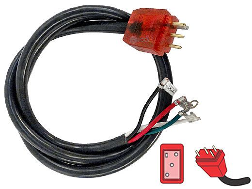 Hydro Quip Mini J&J 48" Pump 1, 2-Speed Cord Lighted Glow Red | 30-0220-48