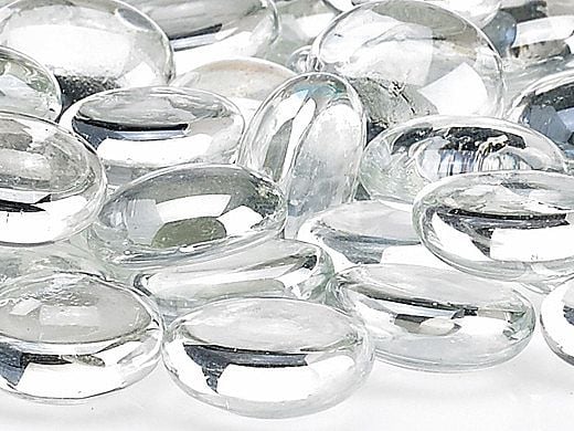 American Fireglass Half Inch Fire Beads Collection | Glacier Ice Fire Beads | 10 Pound Jar | FB-GLA-J