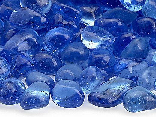 American Fireglass Eco Glass Collection | Sky Blue Glass Beads | 55 Pounds | ECO-SKY-55
