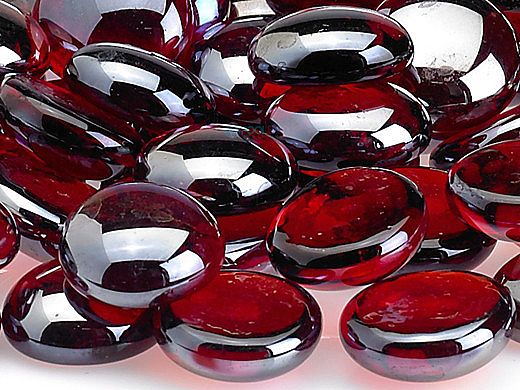 American Fireglass Half Inch Fire Beads Collection | Sangria Luster Fire Beads | 25 Pounds | FB-SANLST-25