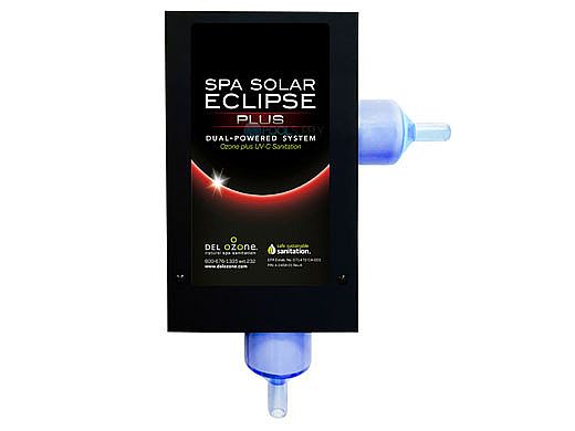 DEL AOP Spa Solar Eclipse Plus Ozone + UV Sanitation | 3,000 Gallons | 120V/240V | Flag Connector Cord | SES-UP-T06