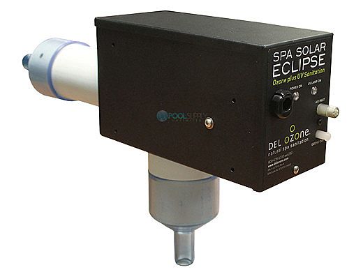 DEL AOP Spa Solar Eclipse Ozone + UV Sanitation | 1,000 Gallons | 120V/240V | Mini Ozone Cord | SES-U-03
