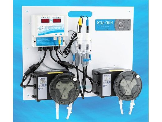 Rola-Chem pH Liquid Acid/ORP Liquid Chlorine System | Two 12 GDP Persitaltic Pumps | 554120 | 554503